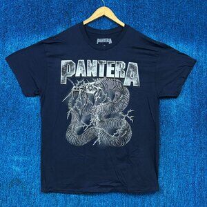 Pantera Texas Rattle Snake Blue Rock T-Shirt Size Extra Large
